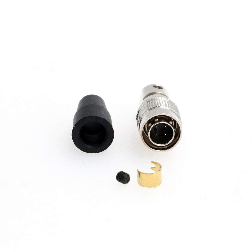 SZRMCC HR10A-7P-4P 4 Pin Male Connector Plug for Sound Devices Zoom F4 F8 ZAXCOM Sony Industrial Camera (4 Pin, Male)