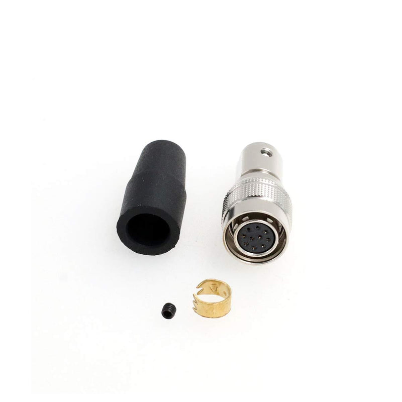 SZRMCC HR10A-10P-10S 10 Pin Female Push-Pull Self-Locking Connector Plug for Industrial Camera