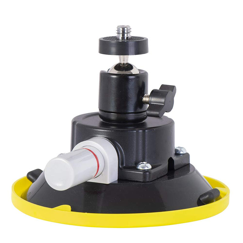 IMT 4.5" Car Camera Mounting Kit Pump Vacuum Suction Cup Mount, Professional Camcorder Vehicle Holder w/ 360° Panorama Ball Head and 180°, DSLR Camera Video Stabilizer Car Sucker Cup Holder 4.5"