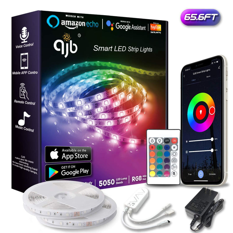 [AUSTRALIA] - QJB LED Strip Lights 65.6ft - Smart WiFi Compatible with Alexa for Bedroom 