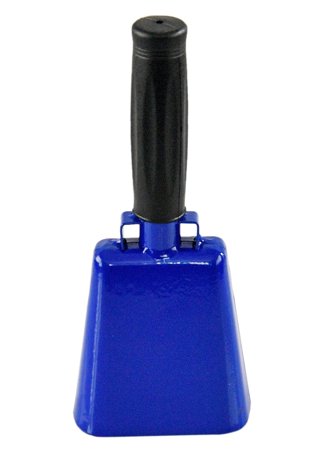 HOME-X Medium 8” Iron Cowbell with Sturdy Handle, Cheering, Sporting Event Bell, Blue, 8” L x 3 ½” W x 2” H