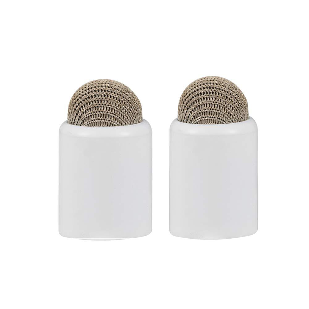 Replacement Stylus Caps for Evach Digital Pen, Magnetic Fabric Pencil Caps, 2 Pack, White