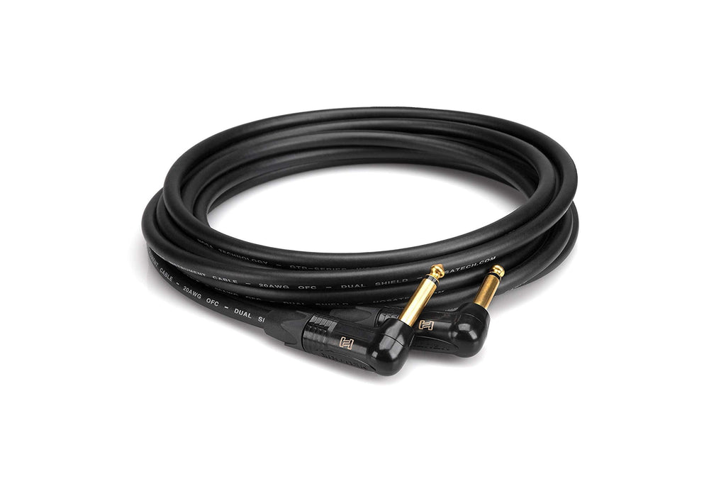 [AUSTRALIA] - Hosa Edge CGK-015RR Neutrik Right-angle to Same Guitar Cable, 15 Feet 