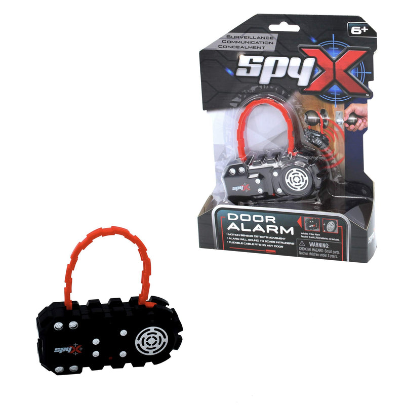 [AUSTRALIA] - SpyX Door Alarm - Door Monitor That Detects Motion to Protect Your Stuff & Scare Away Intruders. Motion Sensor Alarm for Kids. New Spy Gear Toy Collection. Flexible Cable Fits Any Knobs! 