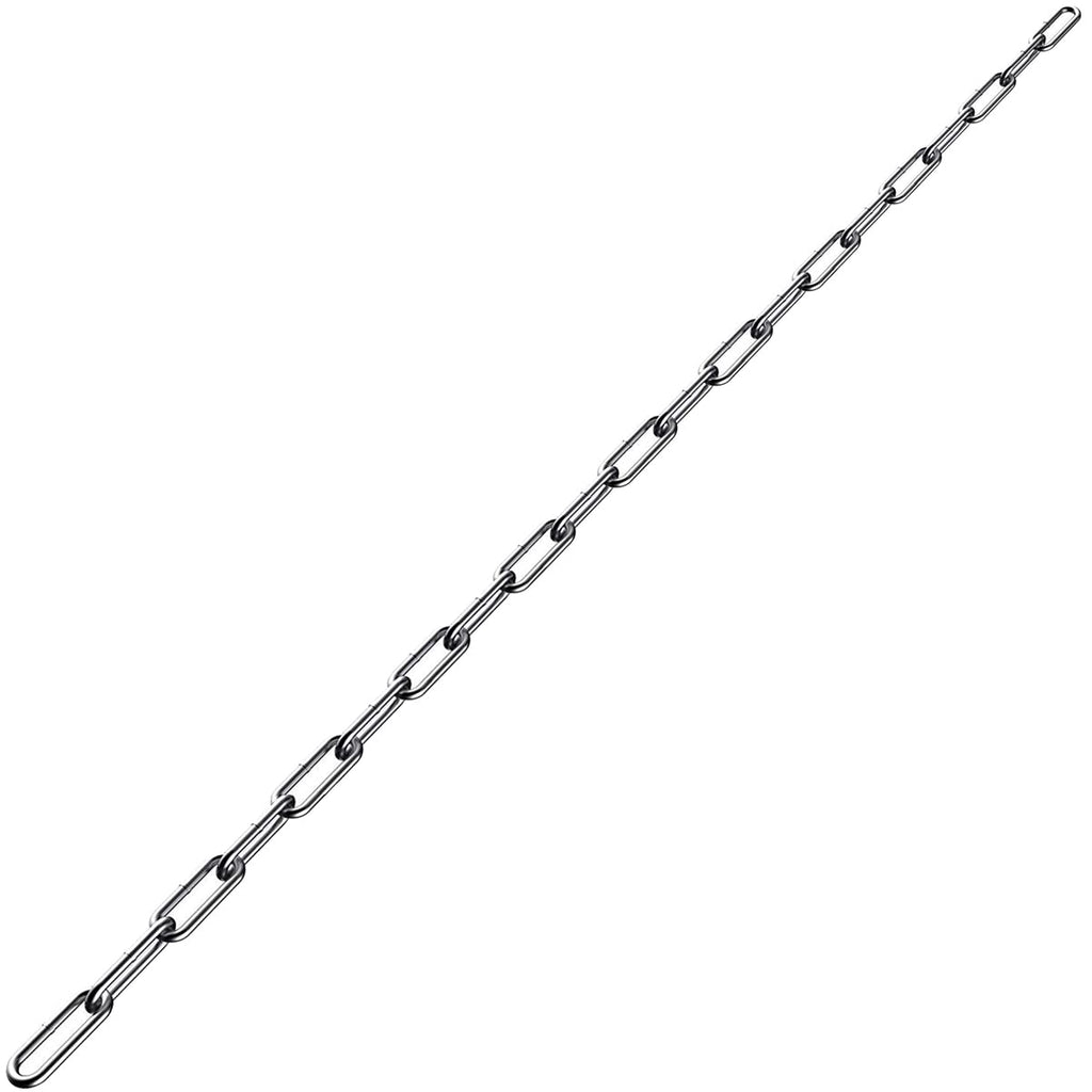 Stainless Steel Chain, Lsqurel 6.5ft 13ft Metal Chain Link Chain Small 5/64in Light Duty Chain Utility Chain Jack Chain for Home Outdoor Camping Hanging etc (5/64in-13ft) 5/64in-13ft