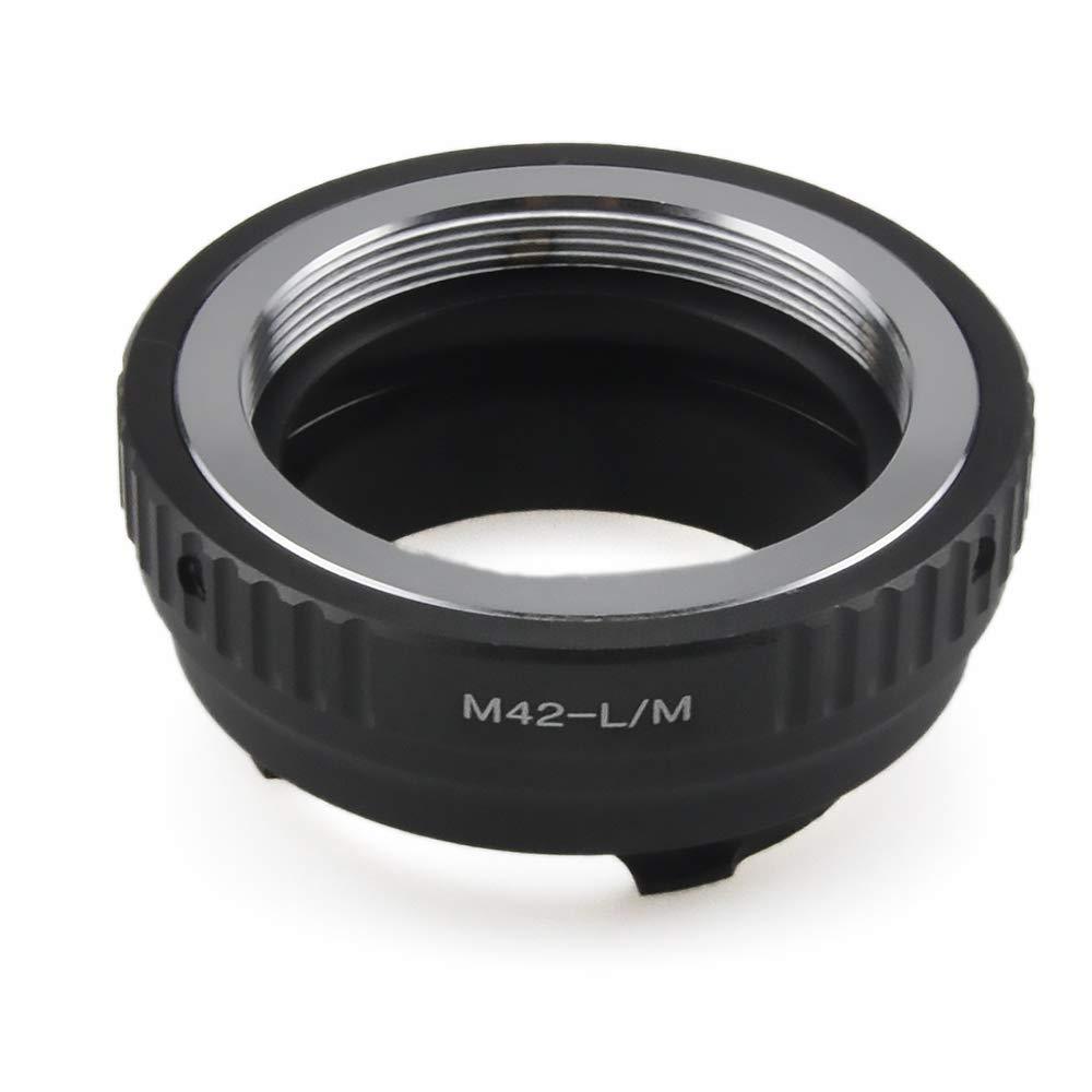 M42 to L/M Lens Adapter, Compatible with M42 (42x1mm) Screw Mount Lens to Leica M LM Mount Camera Such as M240, M240P,M3, M2, M1, M4, M5, M6, MP, M7, M8, M9 M42 to L/M adapter