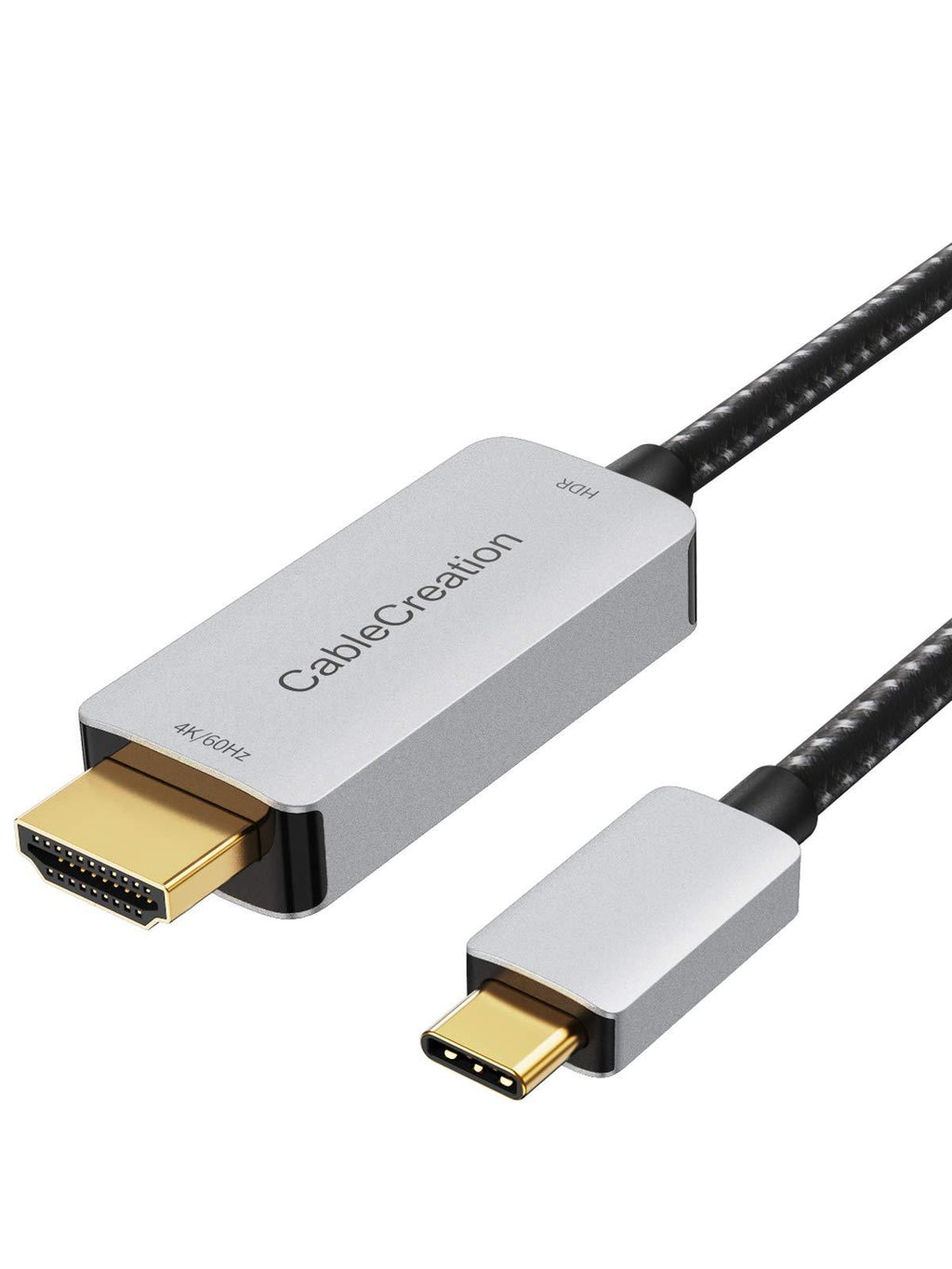 USB C to HDMI Cable 3FT HDR 4K@60Hz, 2K@144Hz, 2K@120Hz, CableCreation USB Type C to HDMI Adapter Thunderbolt 3 Compatible for MacBook Pro/Air, iMac, iPad Pro 2020, Galaxy S20 S10/Note 10 and More 3.3FT