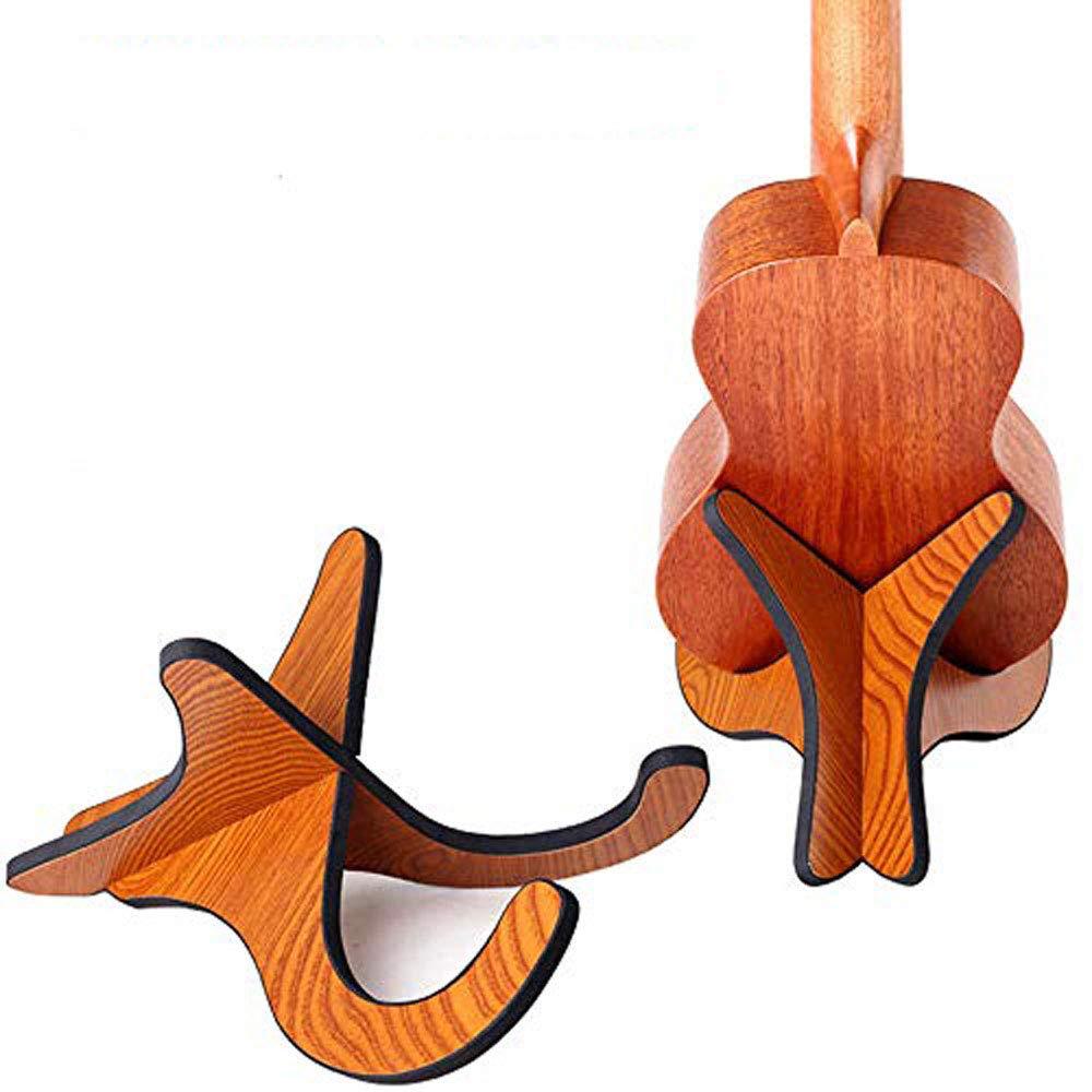 Tzong Wooden Stand Portable Bracket Holder Shelf Mount for Ukulele Violin Mandolin Banjo