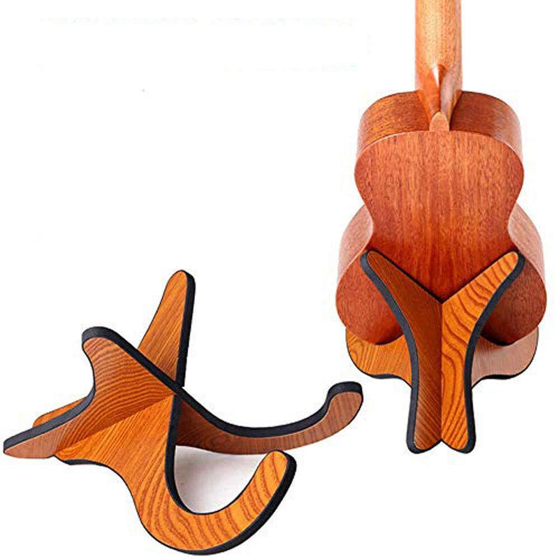 Tzong Wooden Stand Portable Bracket Holder Shelf Mount for Ukulele Violin Mandolin Banjo