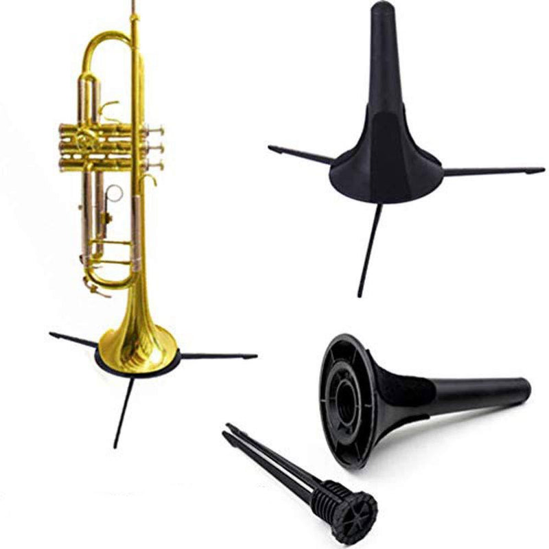 Tzong Trumpet Holder Tripod Stand Metal Leg Detachable Portable Foldable