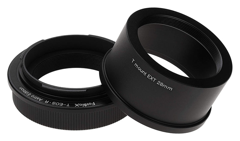 Fotodiox Lens Adapter Astro Edition - Compatible with T-Mount (T/T-2) Screw Mount Telescopes to Canon RF (EOS-R) Mount Cameras for Astronomy