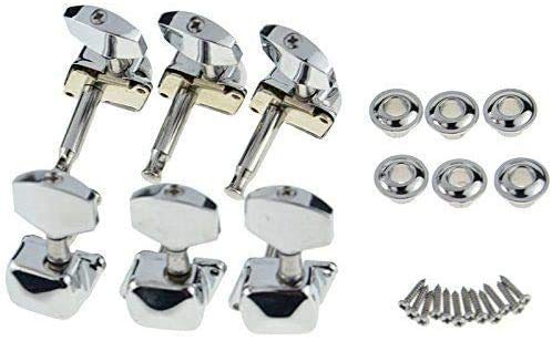 Chrome 3R3L Semiclosed Tuning Pegs Machine Heads for Acoustic Guitar