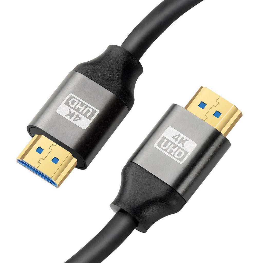 4K HDMI Cable 16ft, HDMI 2.0 Cable/Lead, Aievrgad Ultra hdmi to hdmi Cord high Speed 18gbps, 4K@60Hz, ARC, Gold-Plated for 4K TV/PS4 3D, Ethernet,Video Return,UHD 2160p,HD 1080p,21:9,4:4:4,16ft 16 foot Grey
