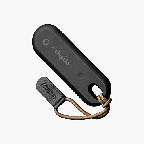 Orbitkey x Chipolo Tracker | Bluetooth Enabled Tracker | Locate Keys & Items by Pressing Button | Slim & Small Profile | Features Selfie Mode Button | Attaches to Anything with Included Tassel Black