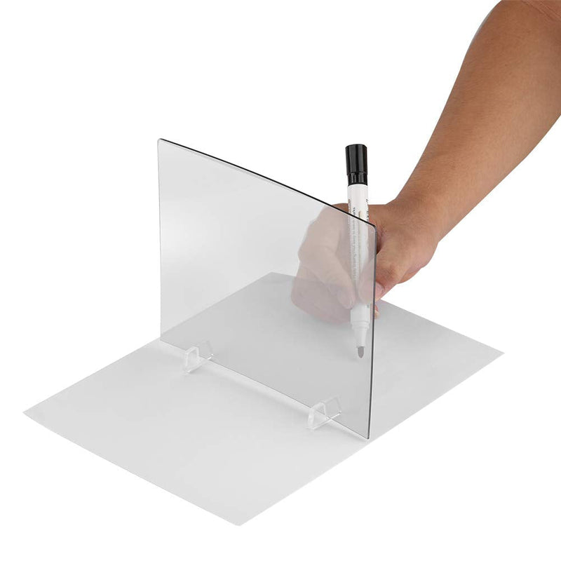 Sketch Wizard Optical Drawing Board,LED Light Stencil Board Light Box Tracing Drawing Board Sketch Mirror Reflection Phone Dimming,Waterproof Drawing Board
