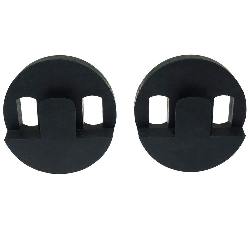 Longdex Cello Mute 2PCS Black Tourte Style Round Two Hole Cello Mute