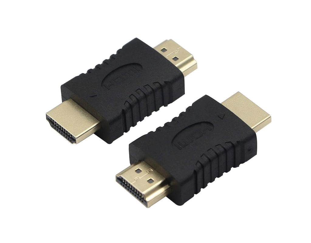 HDMI Male to Male Adapter, YAODHAOD HDMI Extender Connector Coupler for HDTV, Monitors, Video Camera, Projection, LCD Supported 4K (2 Pack)