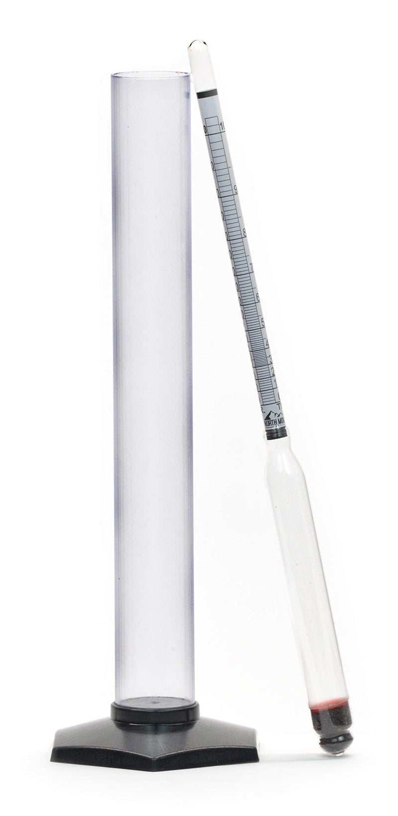 [AUSTRALIA] - North Mountain Supply Premium Glass Proof & Tralle Hydrometer Alcoholmeter Combo Kit With Test Jar - Made in France - Lead & Mercury Free 
