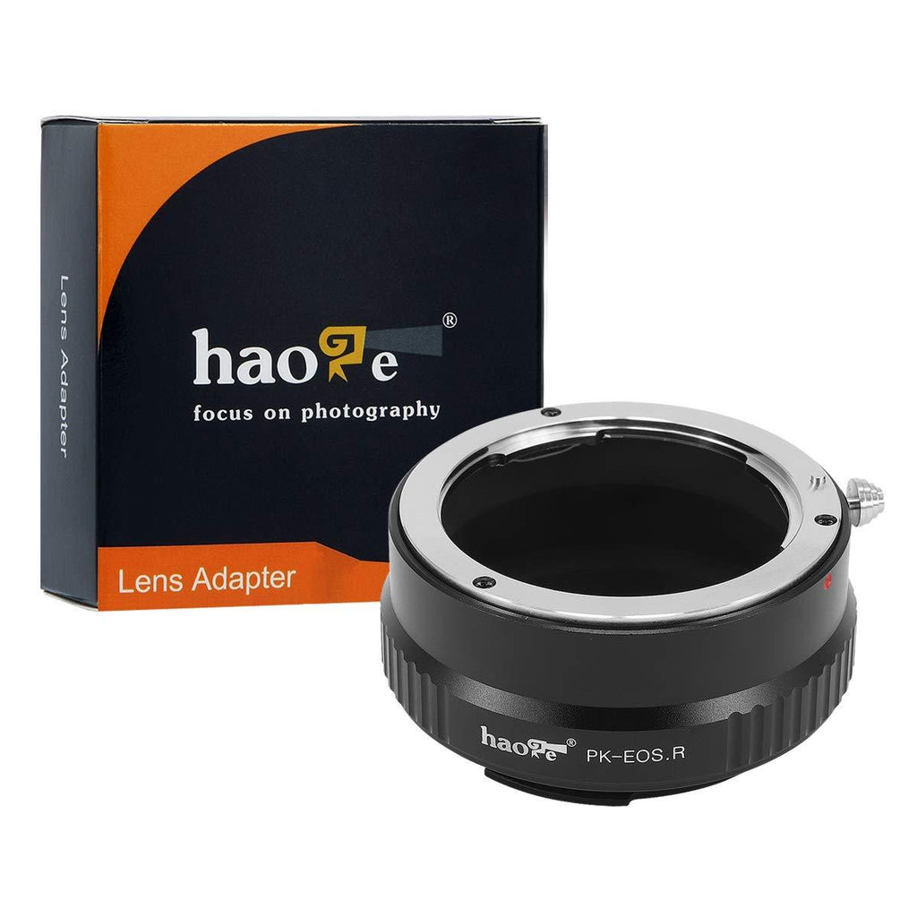 Haoge Manual Lens Mount Adapter for Pentax K PK Lens to Canon RF Mount Camera Such as Canon EOS R RP