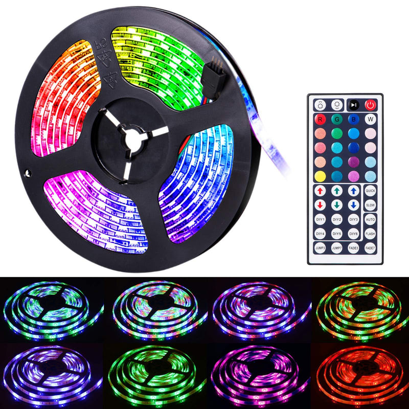 [AUSTRALIA] - Led Strip Lights, SUNNEST 16.4ft Waterproof RGB LED Light Strip 5050 300LEDs Flexible LED Tape Lights, Color Changing LED Light Strips Kit for Home, Bedroom, Bar, TV Backlight, Kitchen, DIY Decoration 