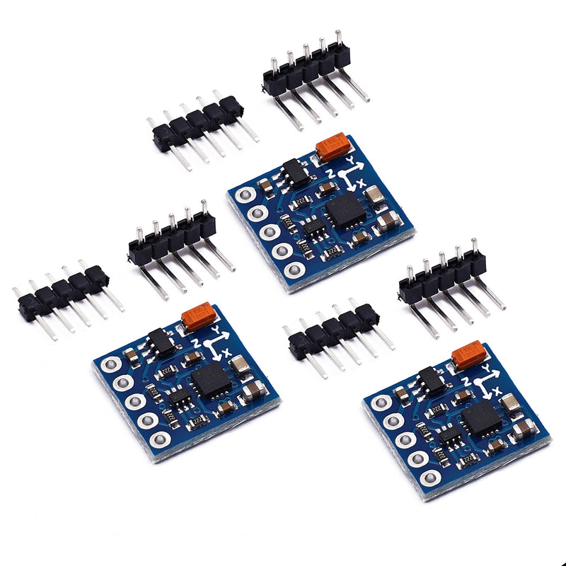 Songhe GY-271 QMC5883L 3-5V IIC Triple Axis Compass Magnetic Sensor Module Electronic Compass Module for Arduino（3pcs）