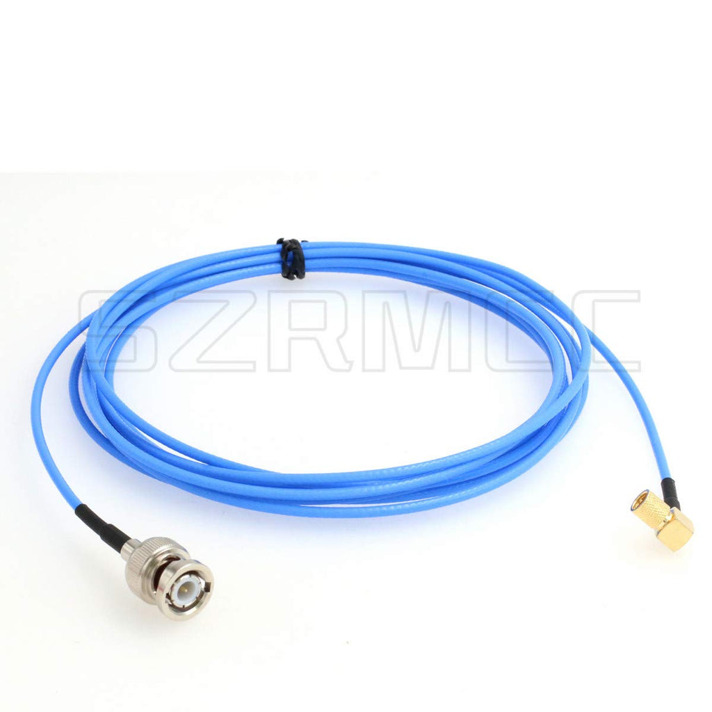 SZRMCC Right Angle Microdot 10-32UNF Male M5 to BNC Male Test Cable for Vibration Acceleration Sensor (1m) 1m