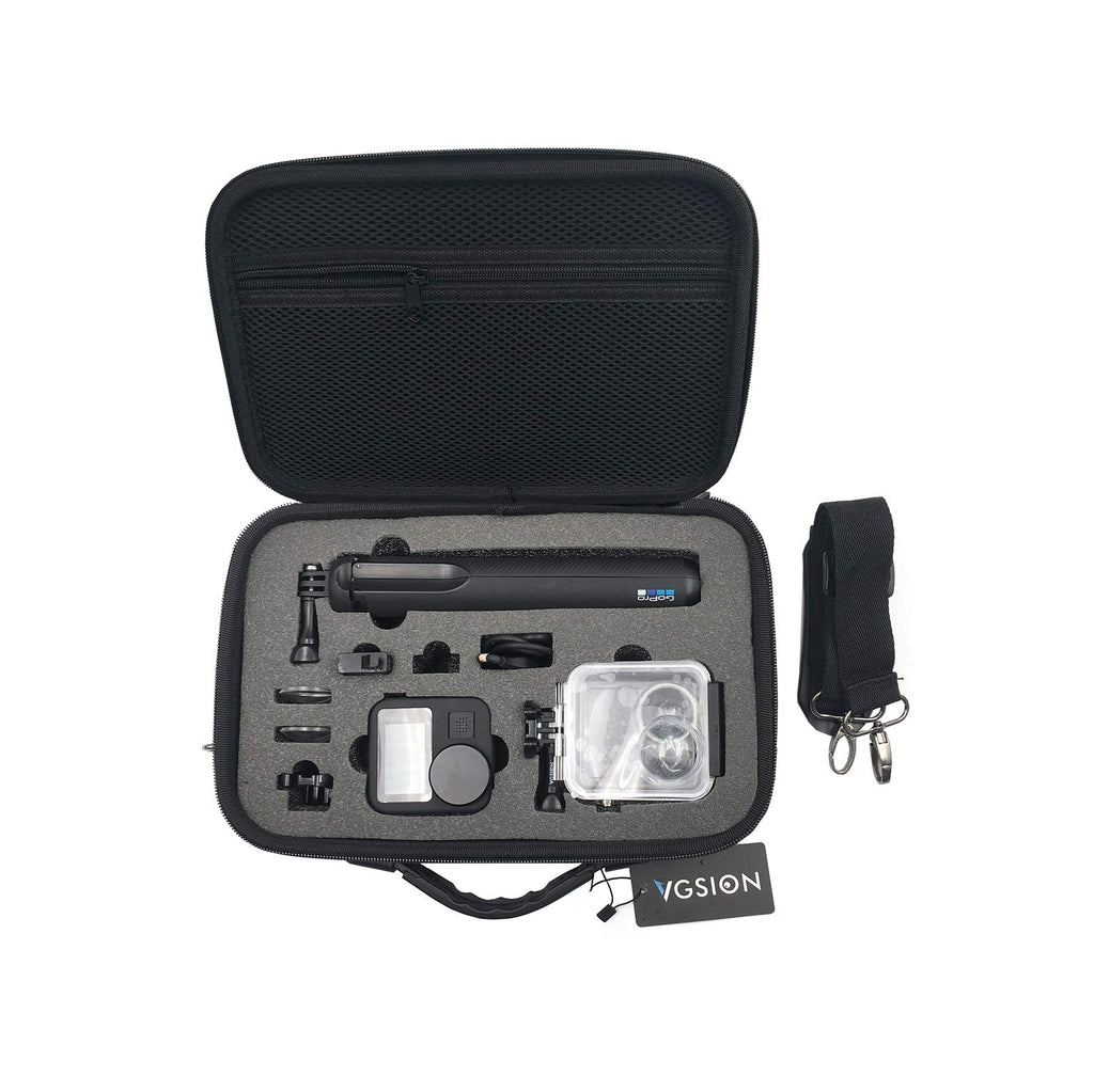 VGSION Carrying Case Hard Shell Bag for GoPro Max with Shoulder Belt