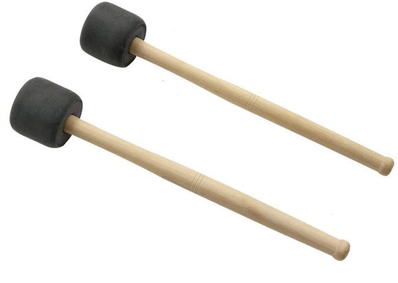 Tzong 2Pcs Gray Foam Mallet Drum Mallets Sticks Drumstick Instrument