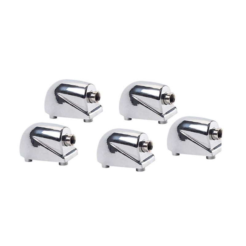 Milisten 5Pcs Drum Claw Hook For Bass Drums Snare Drum Parts Accessories Replacement WC21 (Silver)