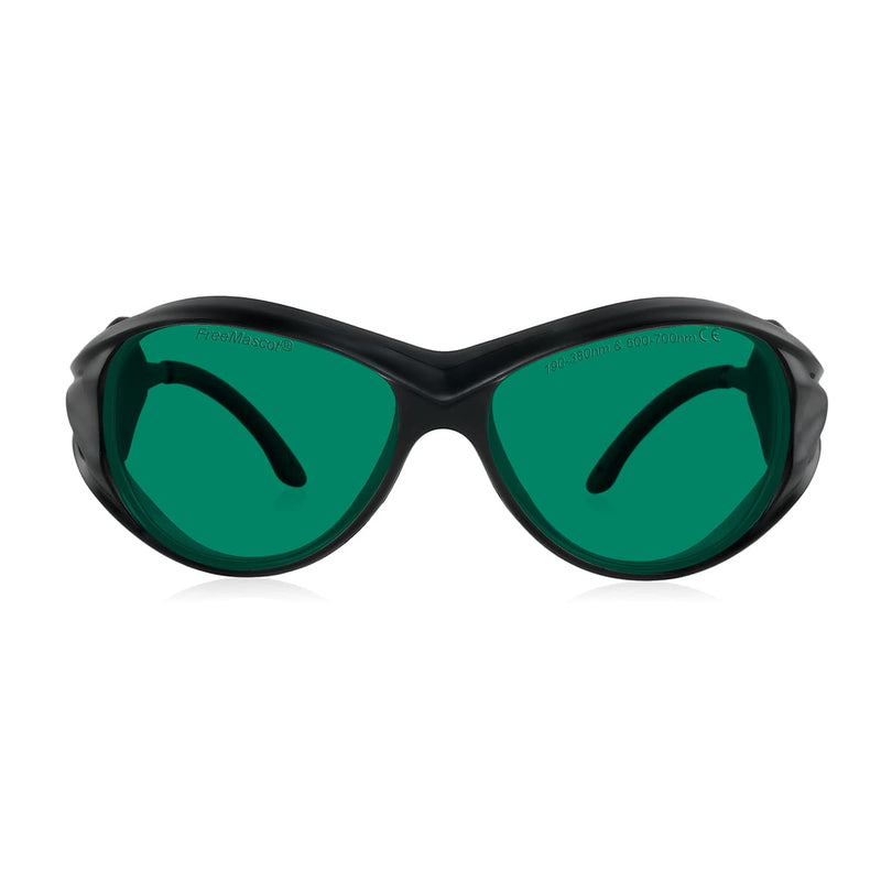 FreeMascot Professional OD 6+ 190nm-380nm / 600nm-700nm Wavelength Violet / Red Laser Safety Glasses Style 2