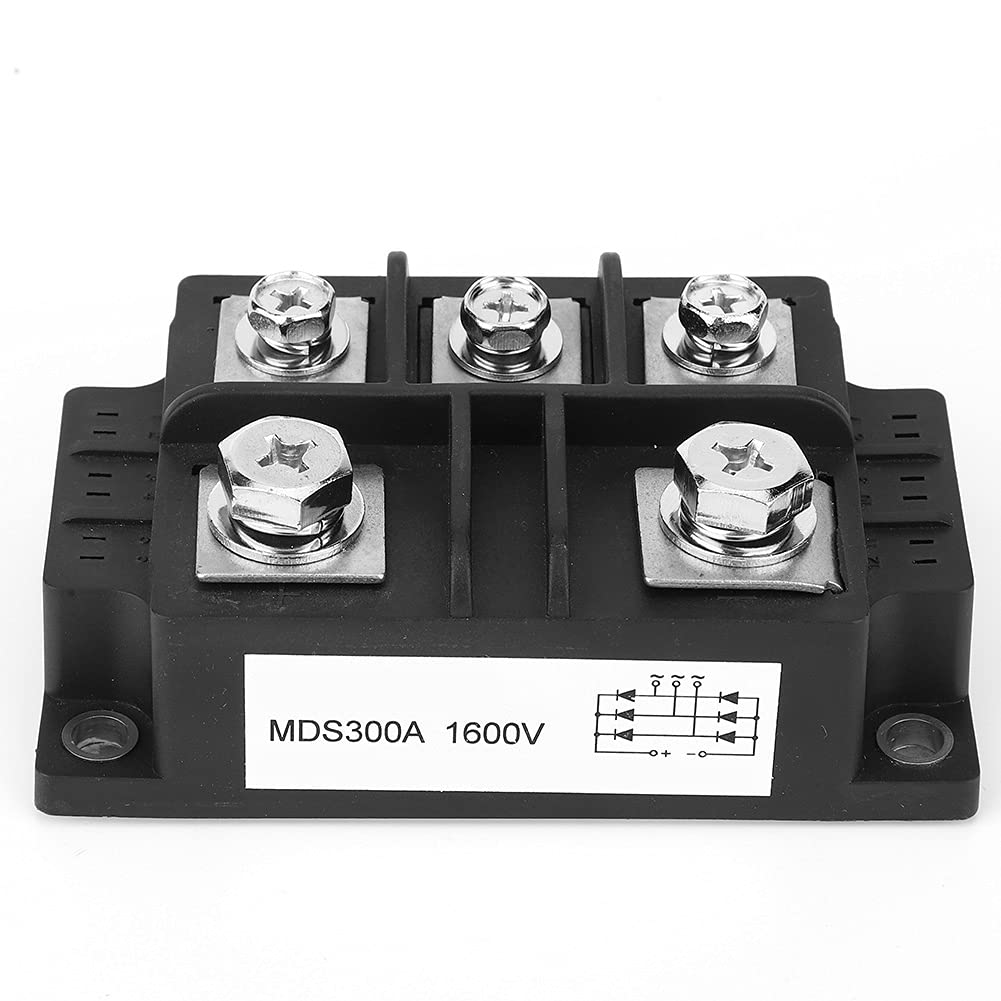 Silicon Bridge Rectifier, MDS Full Wave Three Phase Rectifier Bridge 3-Phase Resin Packed Rectification Module 300A 1600V