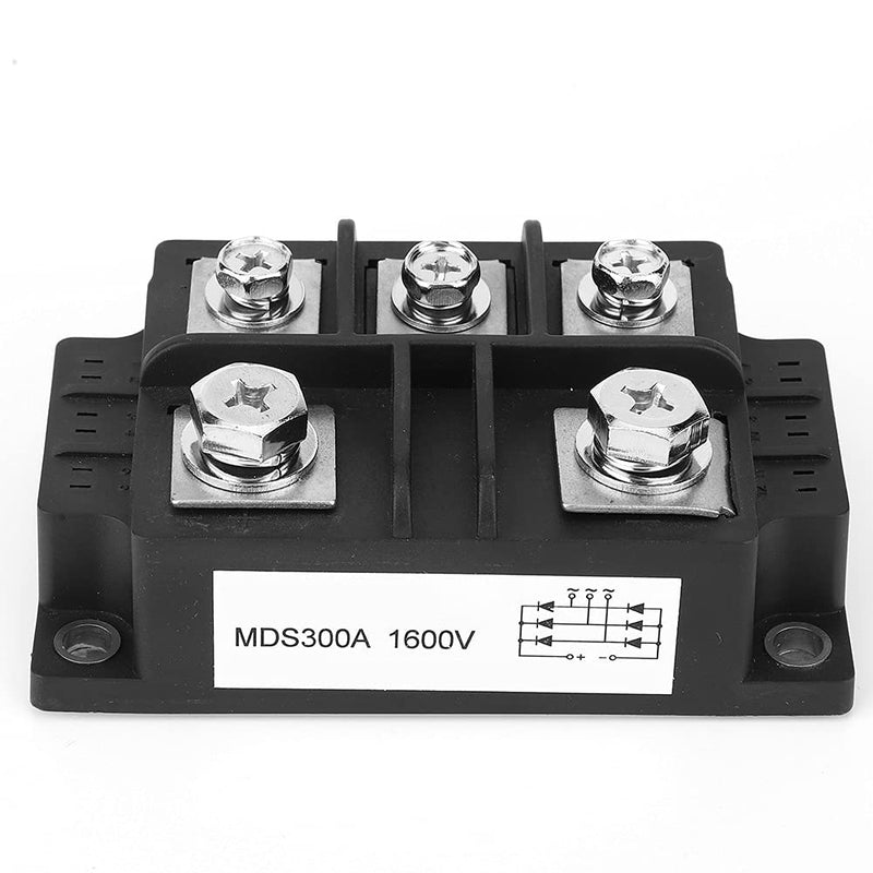 Silicon Bridge Rectifier, MDS Full Wave Three Phase Rectifier Bridge 3-Phase Resin Packed Rectification Module 300A 1600V