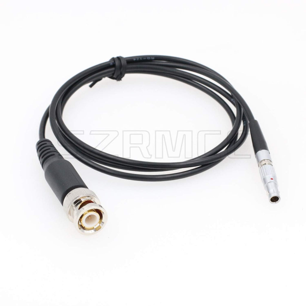 SZRMCC BNC Male to 00B 4 Pin Male SYNC Time Code Input Cable for Red Epic Scarlet DSMC2 Camera (Black Cable) Black Cable