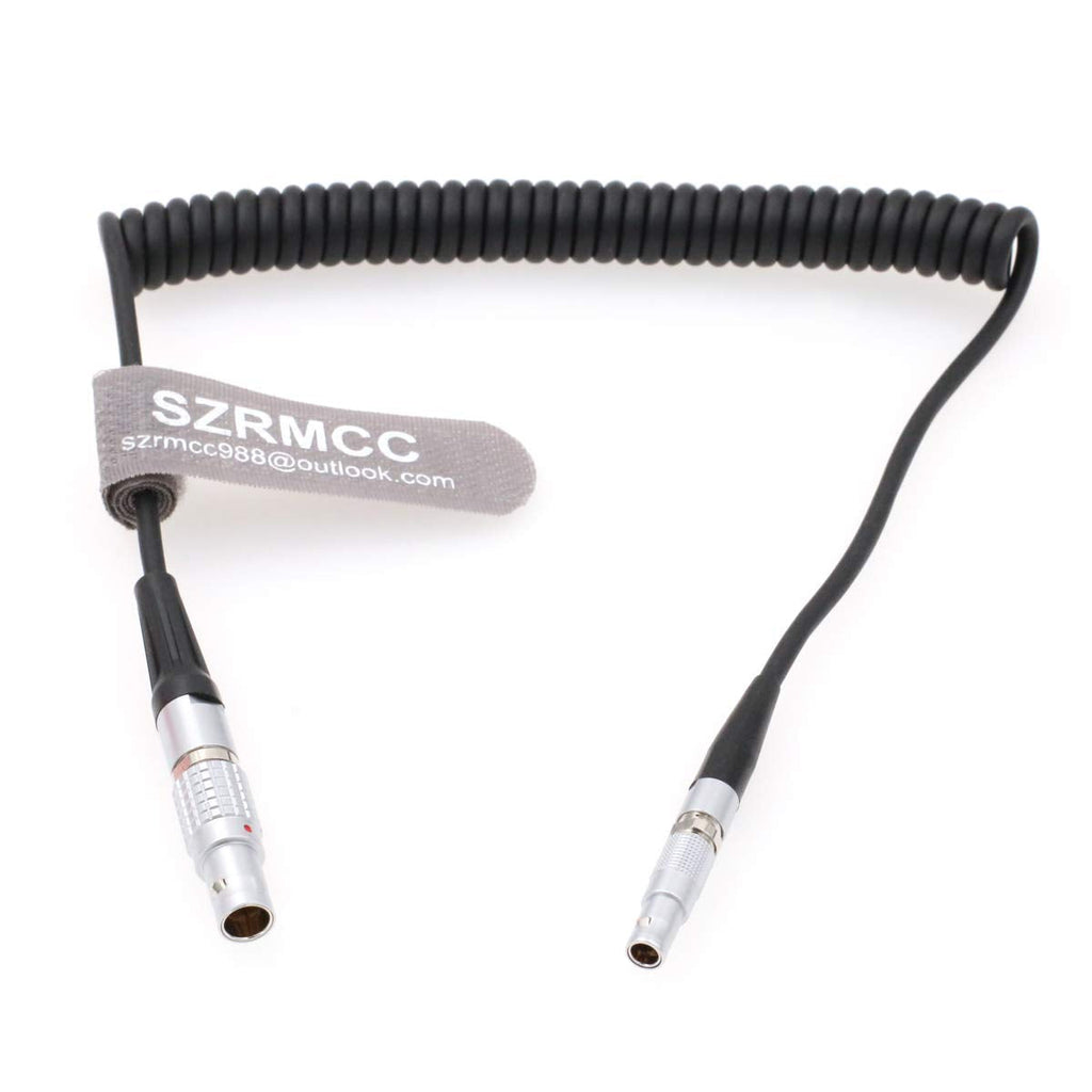 SZRMCC Ambient Lockit Sound Devices 0B 5 Pin to 00B 4 Pin TimeCode Input Cable for Red Epic Camera (Coiled Cable) Coiled Cable