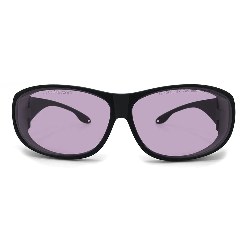 FreeMascot OD 5+ 190nm-380nm / 750nm-860nm Wavelength Violet and Infrared Laser Safety Glasses Frame Style 4