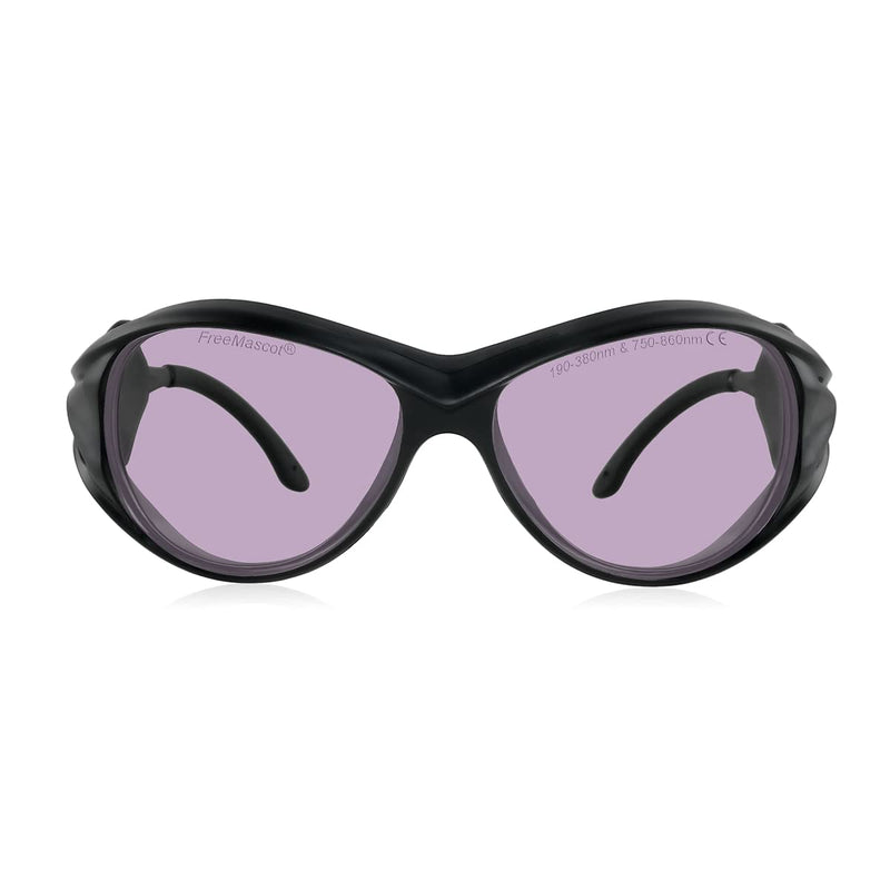 FreeMascot OD 5+ 190nm-380nm / 750nm-860nm Wavelength Violet and Infrared Laser Safety Glasses Frame Style 2
