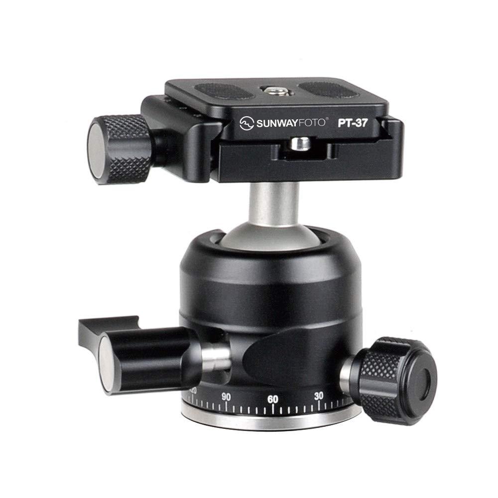 SUNWAYFOTO XB-28 Tripod Ballhead Arca Clamp with Arca Swiss Plate with 360 Degree Fluid Rotating Swivel and 4.5KG Load Capacity