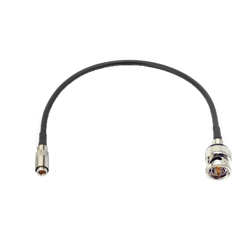 RedYutou SDI Cable BNC Male Plug to DIN 1.0/2.3 Male Straight RG179 Pigtail Black Cable 75ohm/30cm for Blackmagic Decklink Quad BNC male/1.0/2.3 male