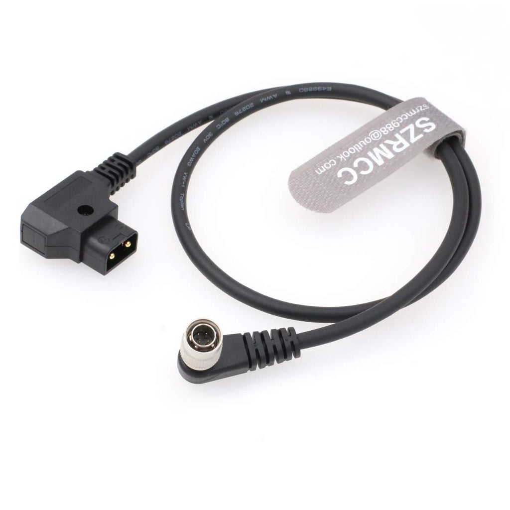 SZRMCC Anton-Bauer IDX D-Tap to Thin Right Angle Hirose 4 pin Male Power Cable for Zaxcom Sound Devices 688 644 633