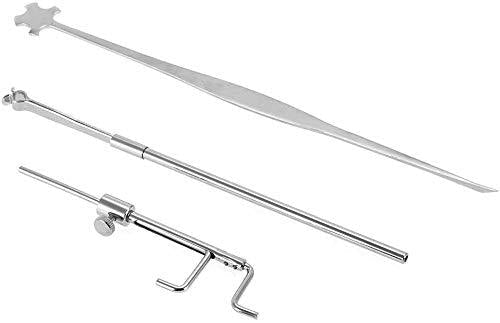 Chienti - Sliver Violin Luthier Tools Sound Post Gauge Measurer Retriever Clip Set Violin Parts & Accessories
