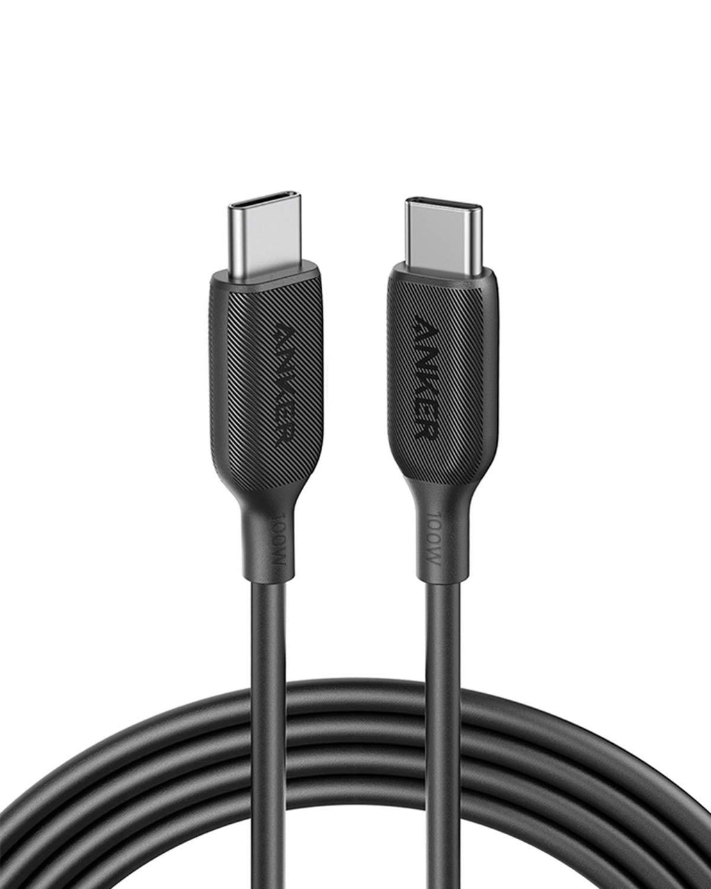 USB C Cable 100W 6ft, Anker Powerline III USB C to USB C Charger Cable 2.0, Type C Charging Cable for MacBook Pro 2020, iPad Pro 2020, iPad Air 4, Galaxy S20 Plus S9 S8, Pixel, Switch, LG V20 (Black) black