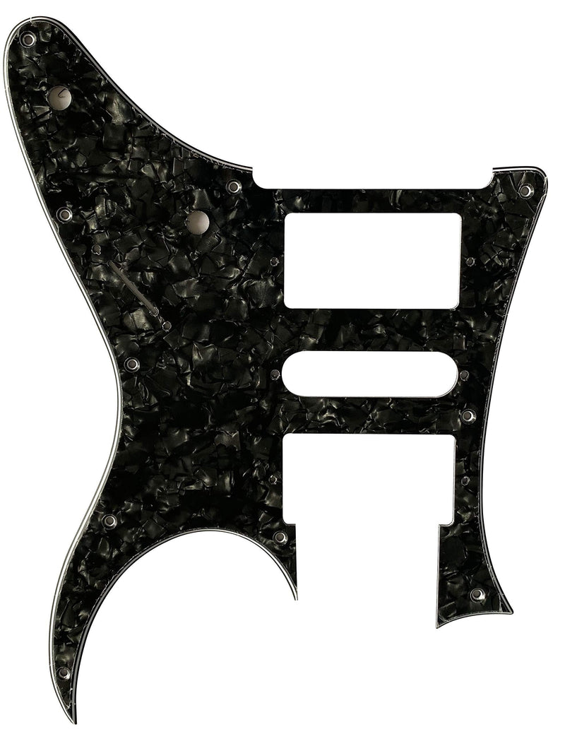 Custom Guitar Pickguard For Ibanez RG 350 EX Style Guitar (4 Ply Black Pearl) 4 Ply Black Pearl
