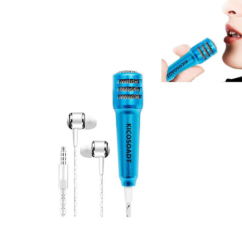 [AUSTRALIA] - XGPA Mini Microphone Portable Vocal/Instrument Microphone for Mobile Phone Laptop Notebook Apple iPhone Samsung Android with Holder Clip (Blue) Blue 