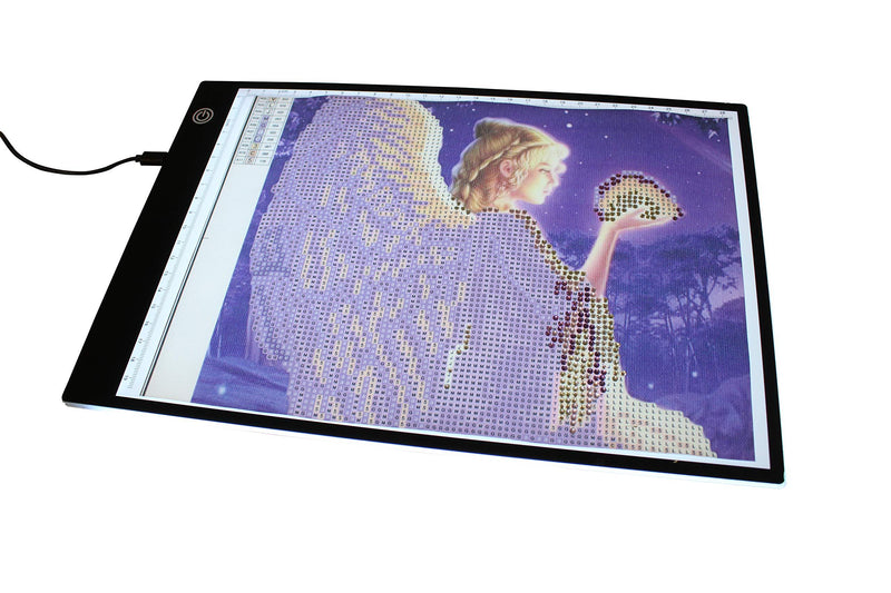 LED Tracing Board. Ultra Thin 13x8.5in Light Box is Ideal for Arts & Crafts Including DIY 5d Diamond Painting, Craft, Quilting, Animation Drawing, Tracing by Numbers. USB Powered, dimmable. (A4) A4