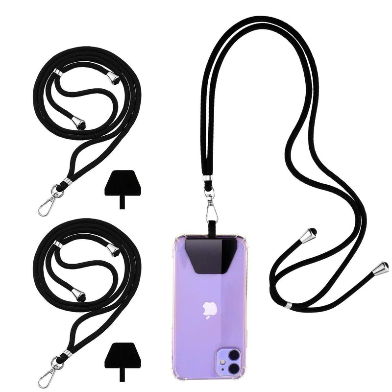 3 Packs Cell Phone Lanyard Crossbody Phone Lanyard Adjustable Nylon Neck Strap Phone Lanyards Compatible with Most Phones