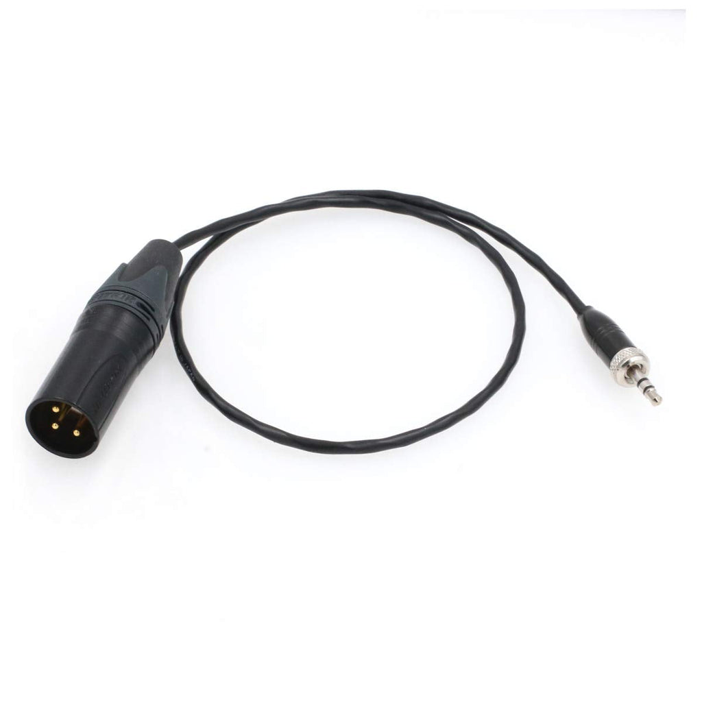 SZRMCC Locking 3.5mm TRS Plug to XLR 3 Pin Male Microphone Cable for Sony UWP-D Series Wireless Transmitter