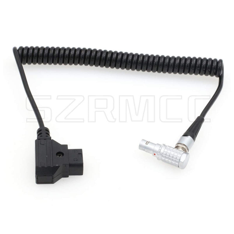 SZRMCC D-tap 2 Pin Male to 0B 6 Pin Coiled Power Cable for DJI Wireless Follow Focus Motor Unit Coiled Cable