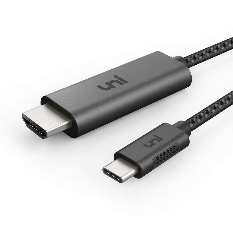 USB C to HDMI Cable 15ft (4K@60Hz), uni USB Type C to HDMI Cable (Thunderbolt 3 Compatible) with MacBook Pro 16'' 2019/2018, MacBook Air/iPad Pro 2020/2018, Surface Book 2, XPS, Samsung S20, and More 1
