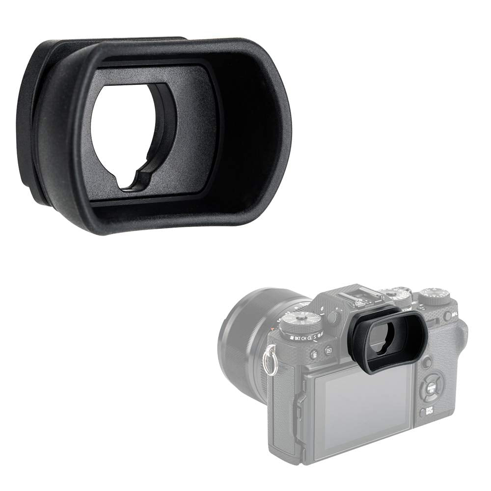 Kiwifotos Long Soft Viewfinder Eyecup Eyepiece for Fuji Fujifilm X-T4 X-T3 X-T2 X-T1 X-H1 XT4 XT3 XT2 XT1 XH1 GFX 50S II GFX 100S GFX 100 Camera, Replace Fujifilm EC-XT L, EC-GFX, EC-XH W Eyecup
