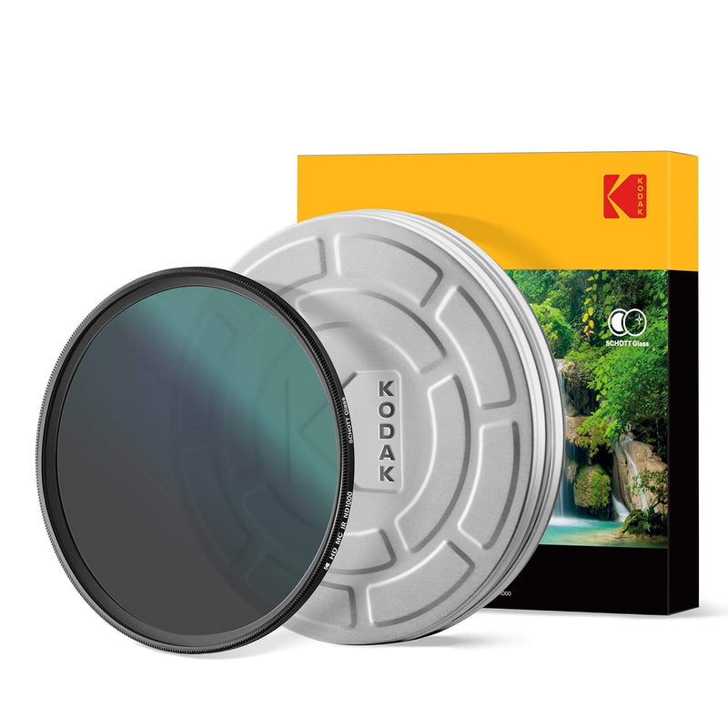 KODAK 77mm Schott Glass IR Neutral Density 1000 Filter | Super Slim Waterproof Polished Nano Multi-Coated 16 Layers | Prevents Overexposure Reduces Infrared | Retro Case & Filter Guide | PhotoGear + Standard Packaging